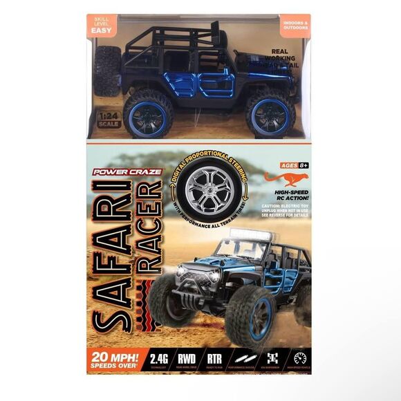NEW Power Craze Safari Racer High Speed Remote Control Jeep- 32 LED Lights - Picture 2 of 7